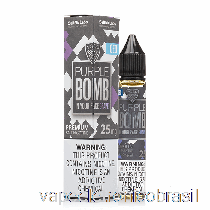 Vape Eletronico Iced Purple Bomb - Sais Vgod - 30ml 25mg